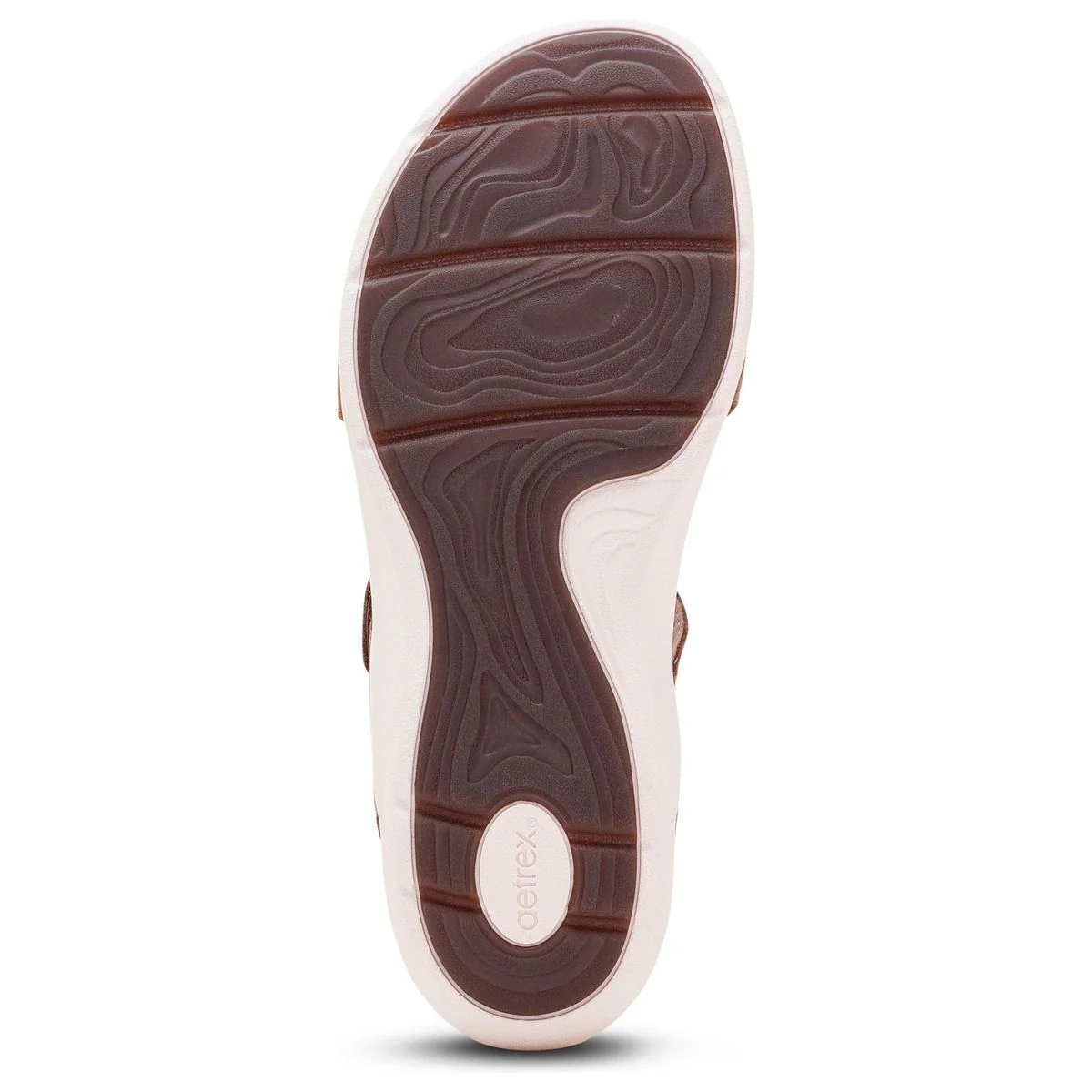 Aetrex Savannah Women's Quarter Strap Sandal – Taupe - Image 7