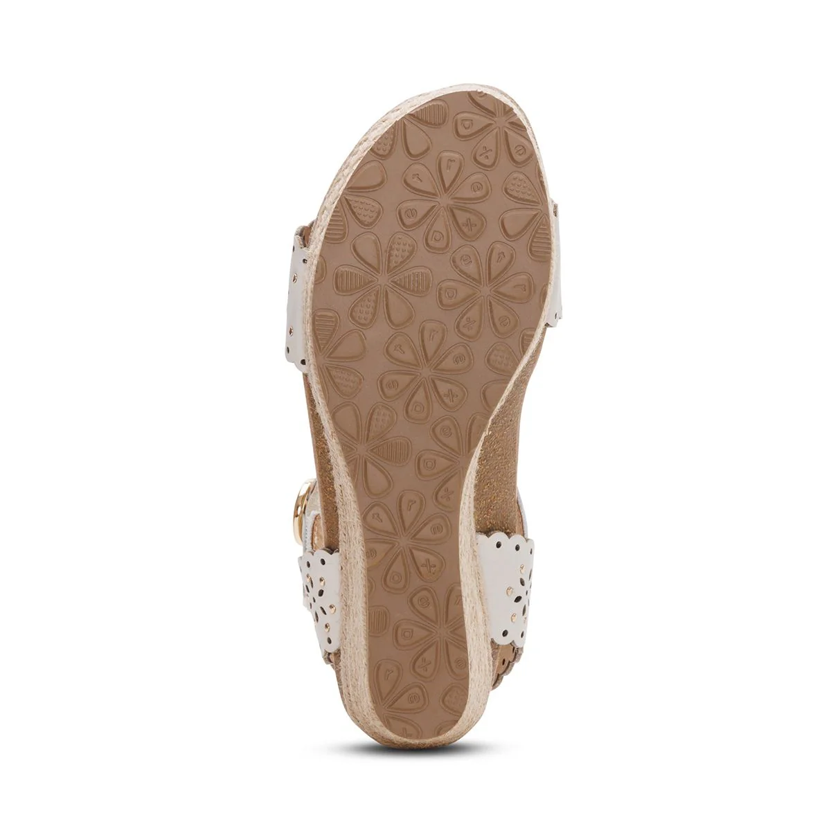 Aetrex Sydney Women's Quarter Strap Espadrille Wedge – Ivory - Image 7