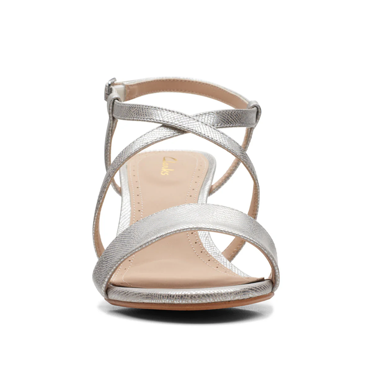 Clarks Women's Amali Slingback Heeled Sandal - Silver - Image 3