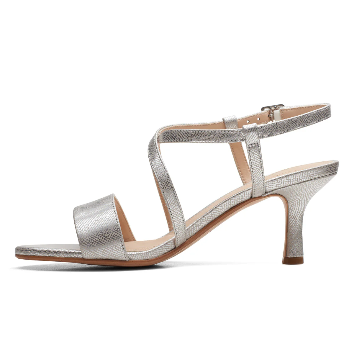 Clarks Women's Amali Slingback Heeled Sandal - Silver - Image 5