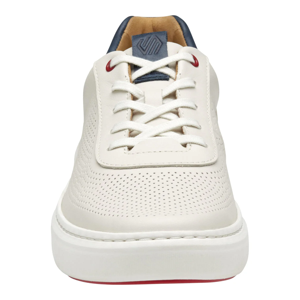 Johnston & Murphy Anders Perfed U-Throat Men's Sneaker in White - Image 4