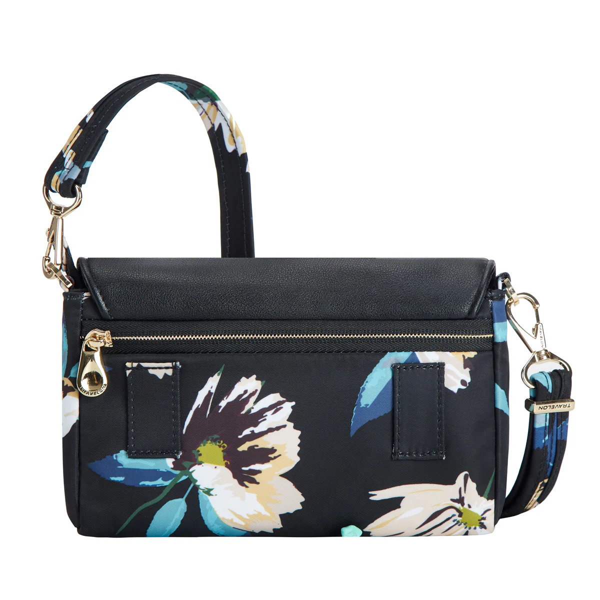 Anti-Theft Addison Convertible Belt Bag in Midnight Floral - Image 6