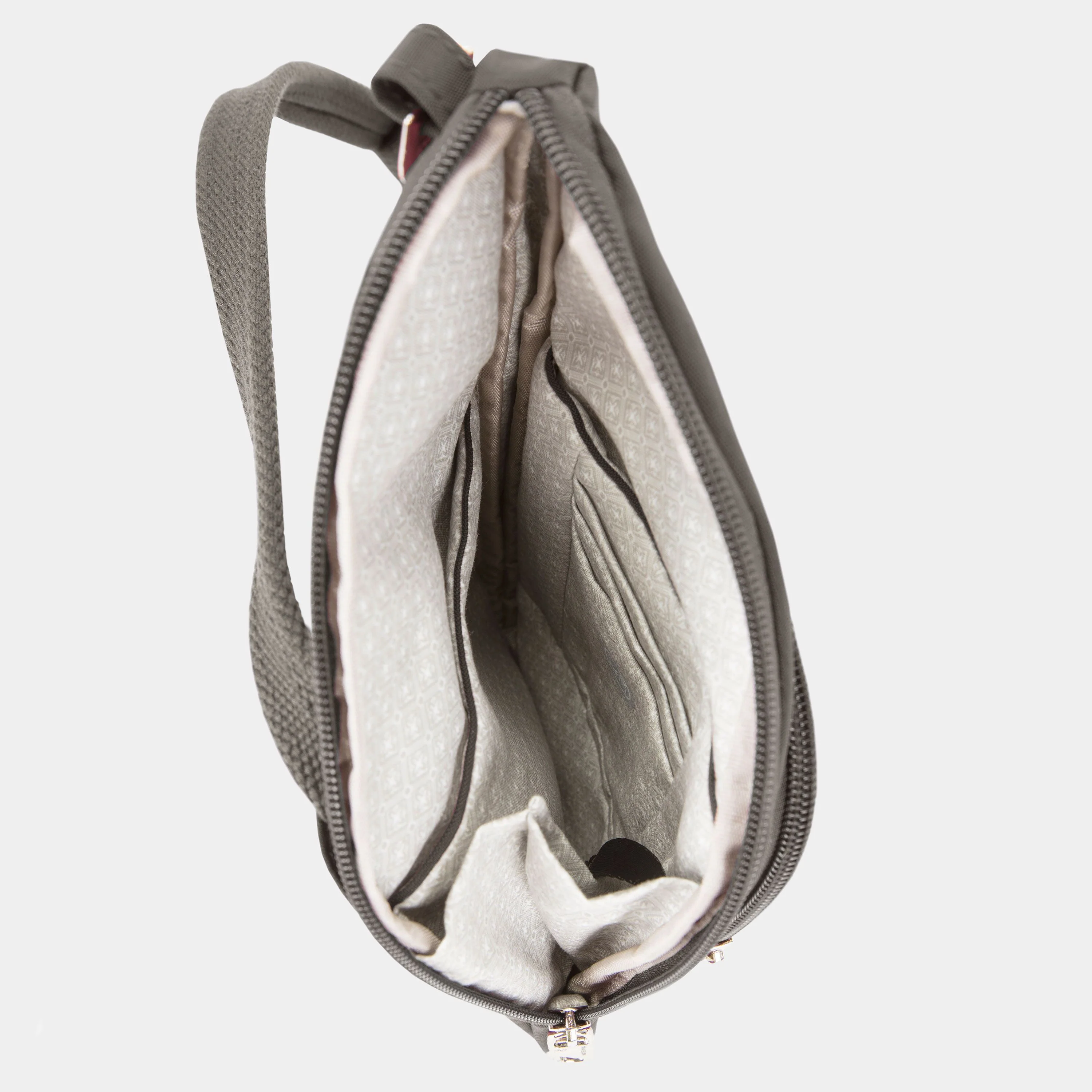 Travelon Anti-Theft Essentials Mini Asymmetric Crossbody in Smoke - Image 3