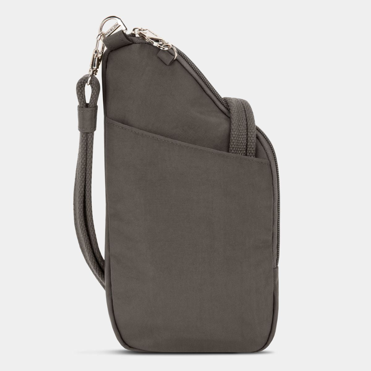 Travelon Anti-Theft Essentials Mini Asymmetric Crossbody in Smoke - Image 5