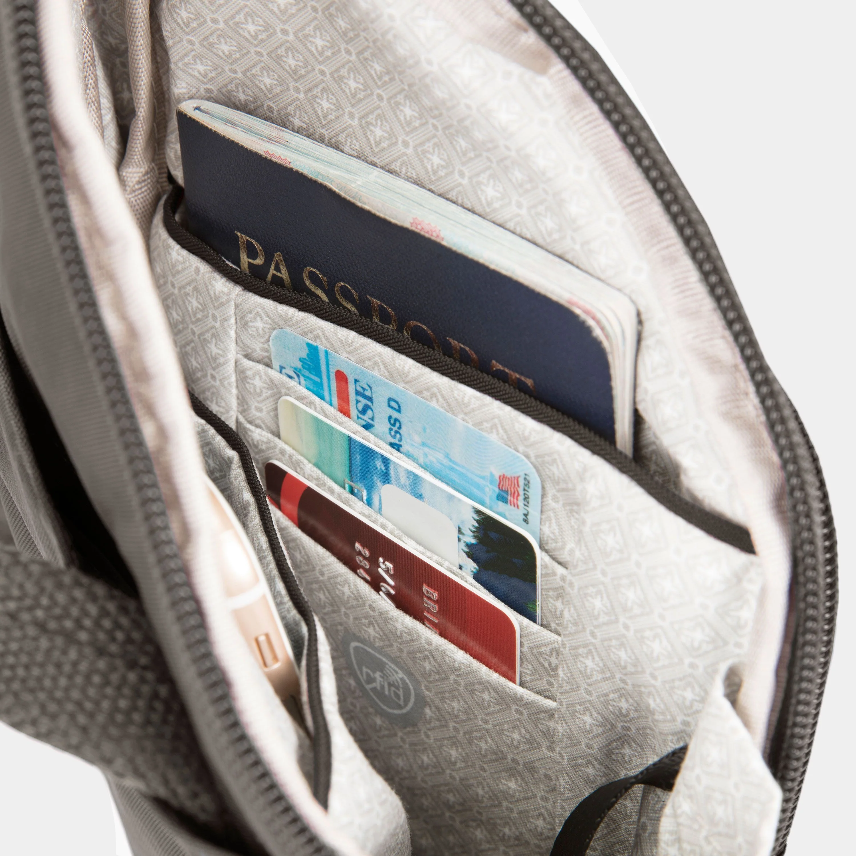 Travelon Anti-Theft Essentials Mini Asymmetric Crossbody in Smoke - Image 8