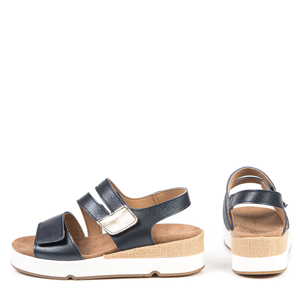 Anzia 11427 Women's Wedge Sandals in Navy - Image 3