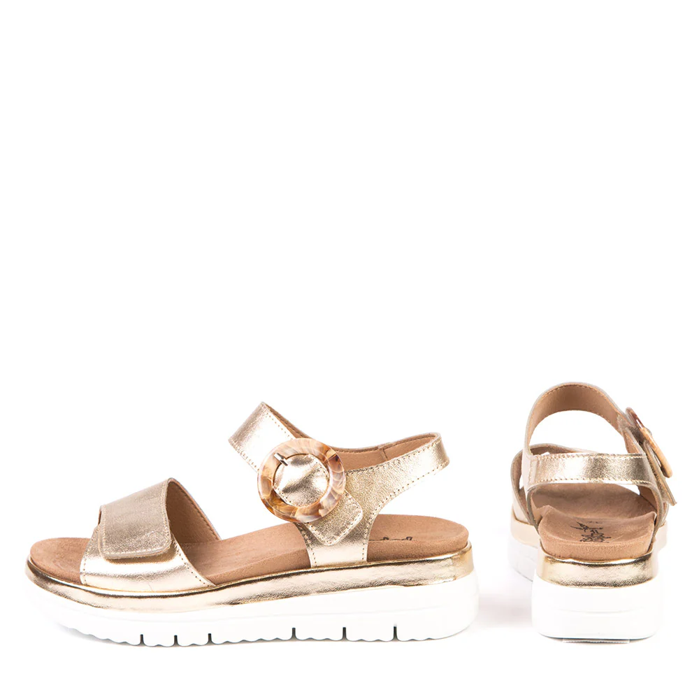 Anzia 12237 Women's Wedge Sandals in Platino - Image 3