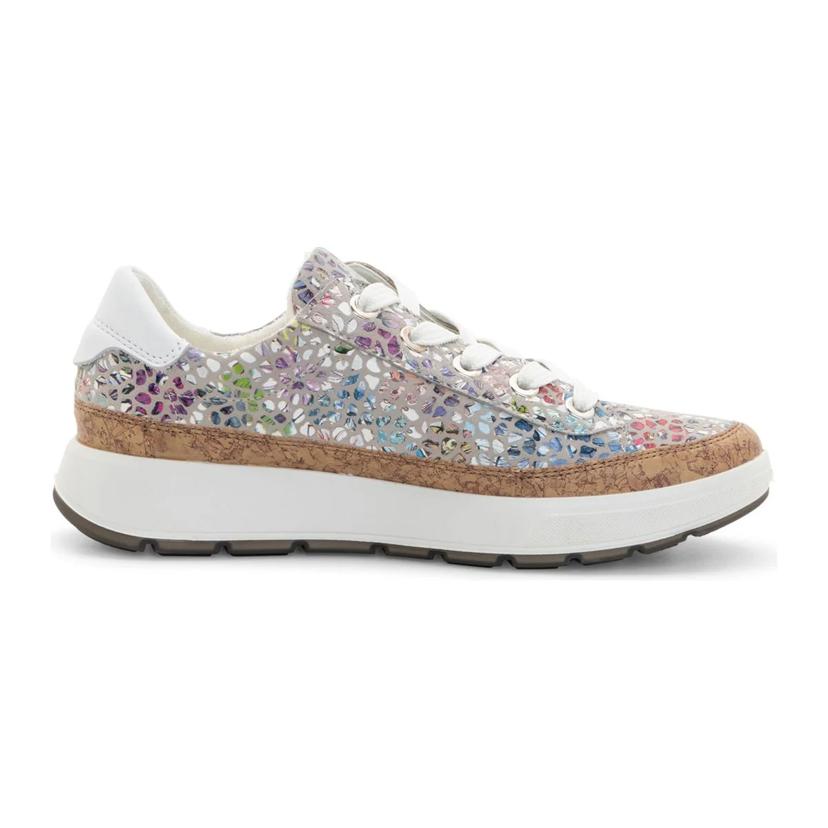 Ara Rem Women's Kork Wrap Lace Sneaker in Multi - Image 3