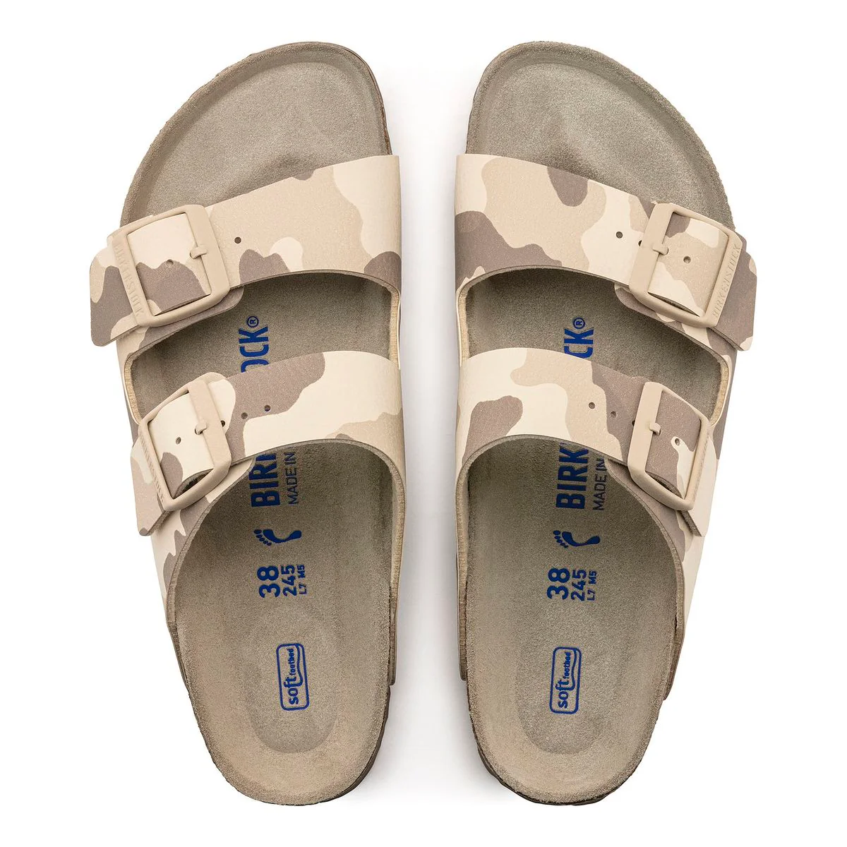Birkenstock Arizona Soft Footbed Sandal – Desert Soil Camo Gray/Taupe - Image 3