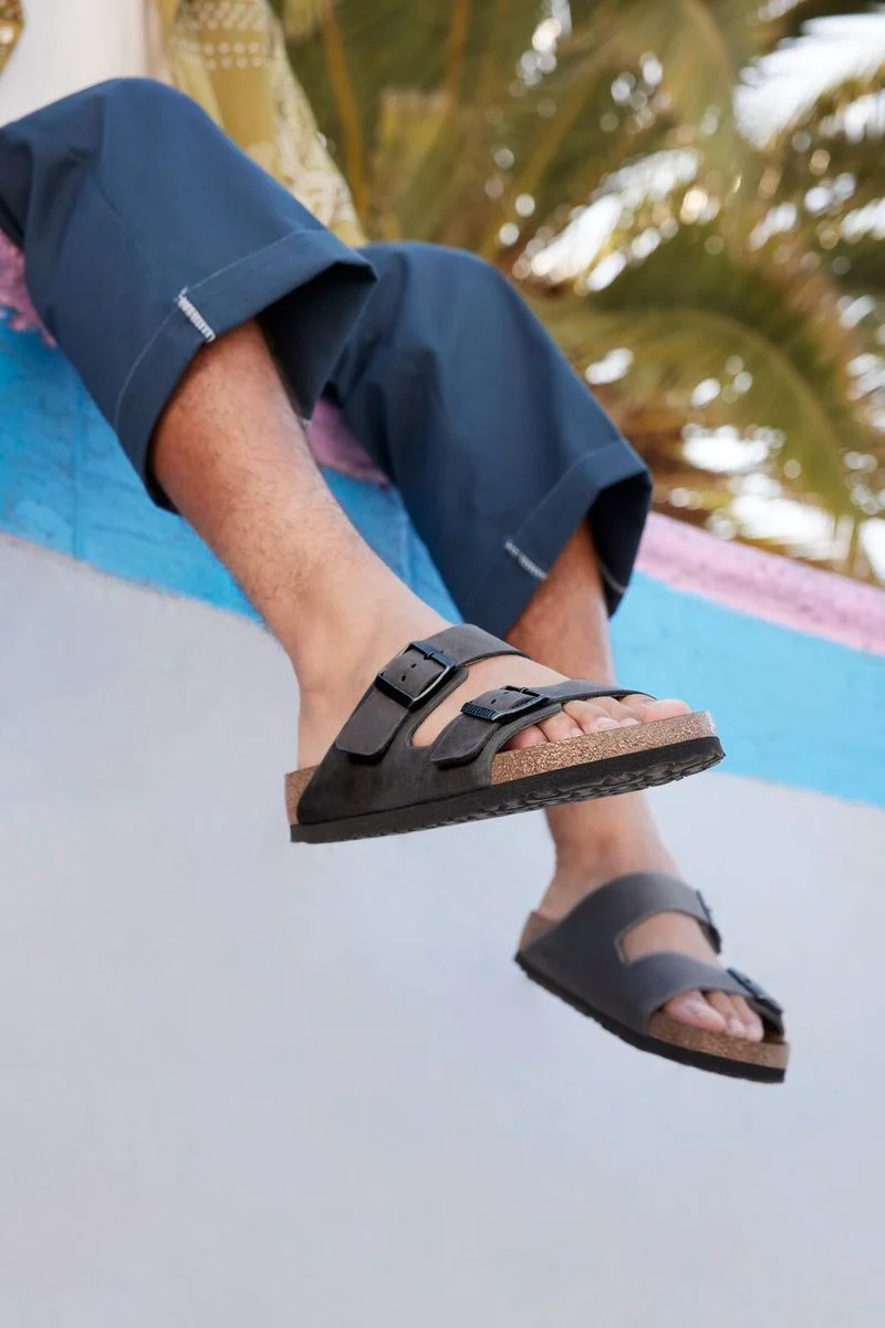 Birkenstock Arizona Soft Footbed — Iron Grey Oiled Leather - Image 4