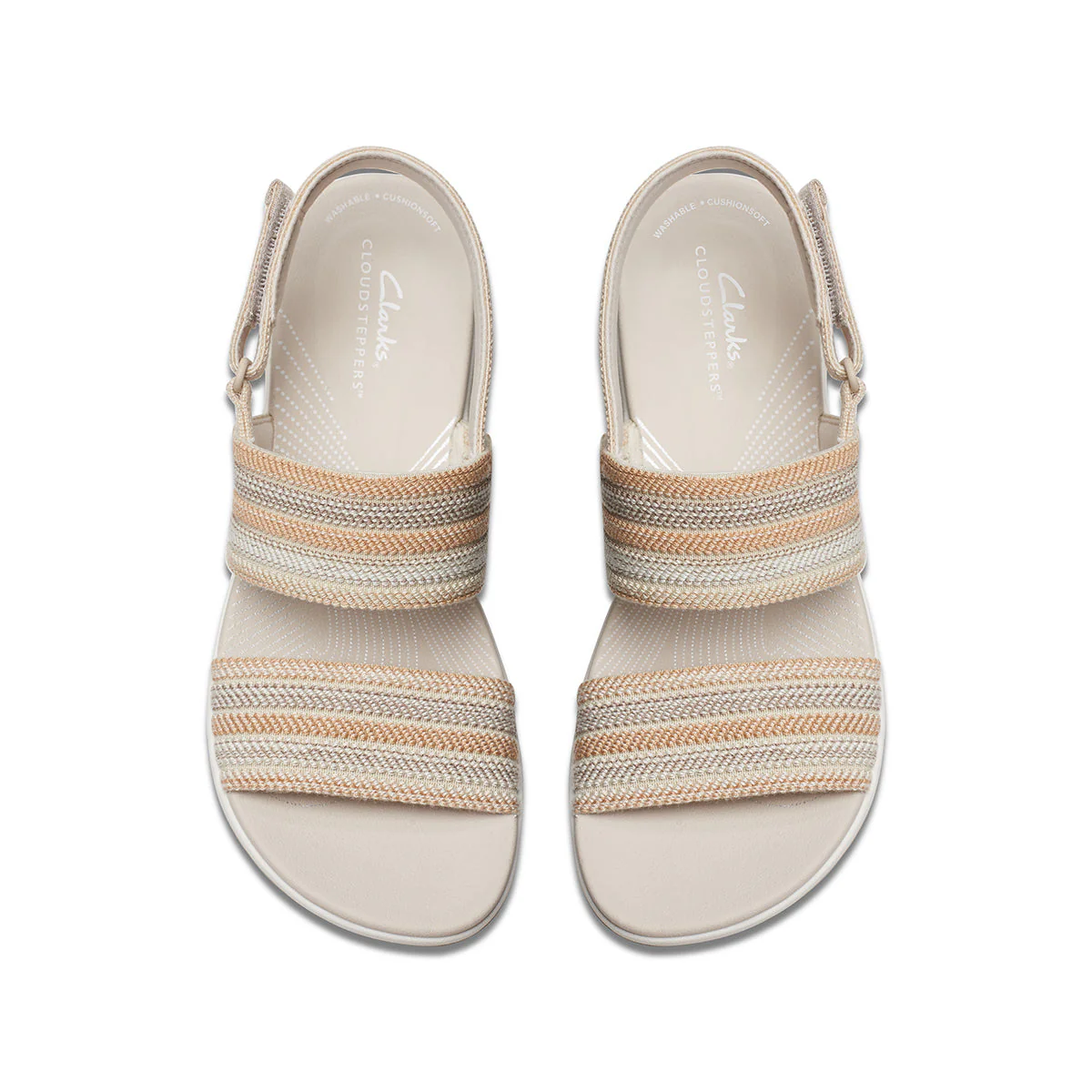 Clarks Arla Stroll Flat Women's Sandals in Beige - Image 6