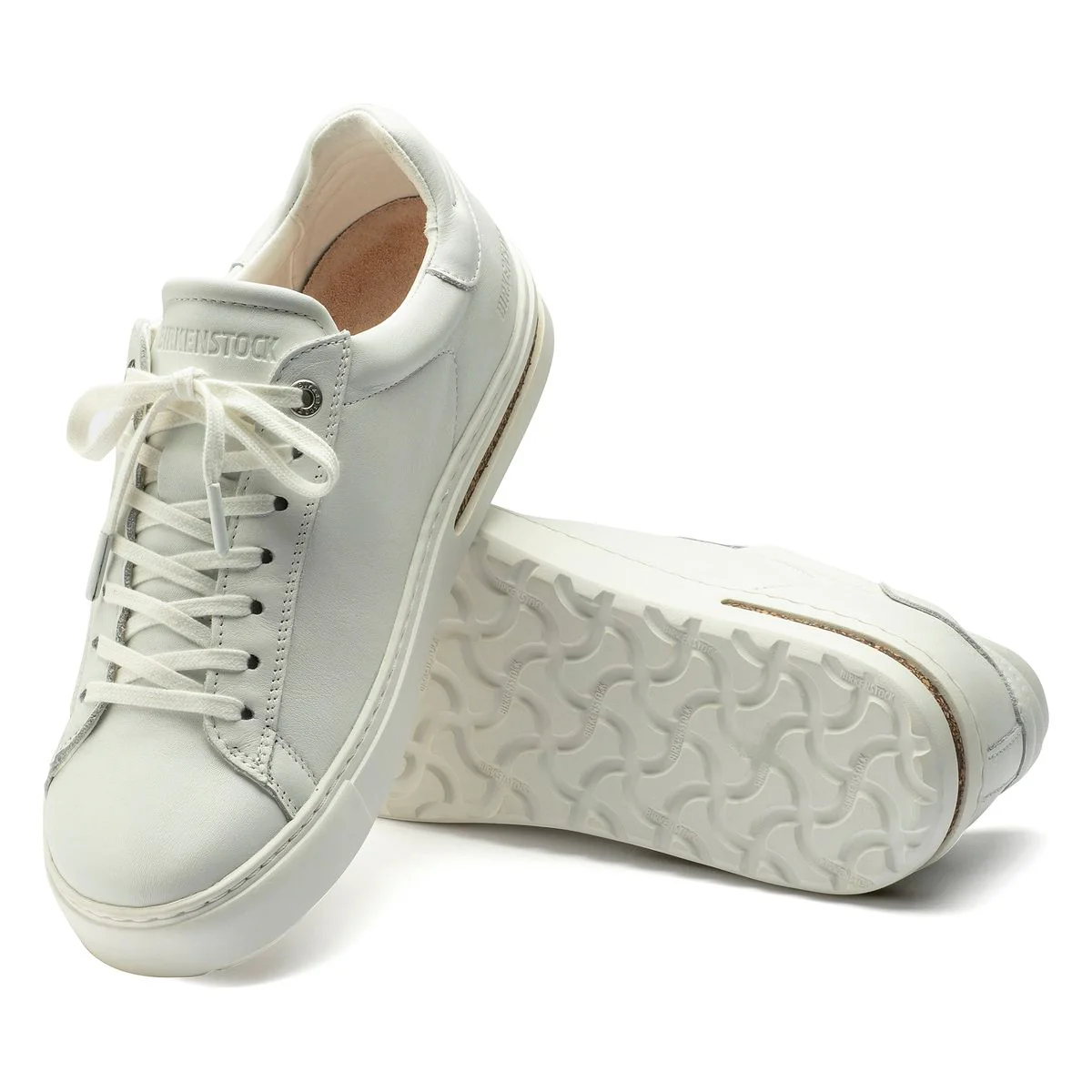 Birkenstock Bend Leather Lace-Up Sneaker — White (Unisex) - Image 3