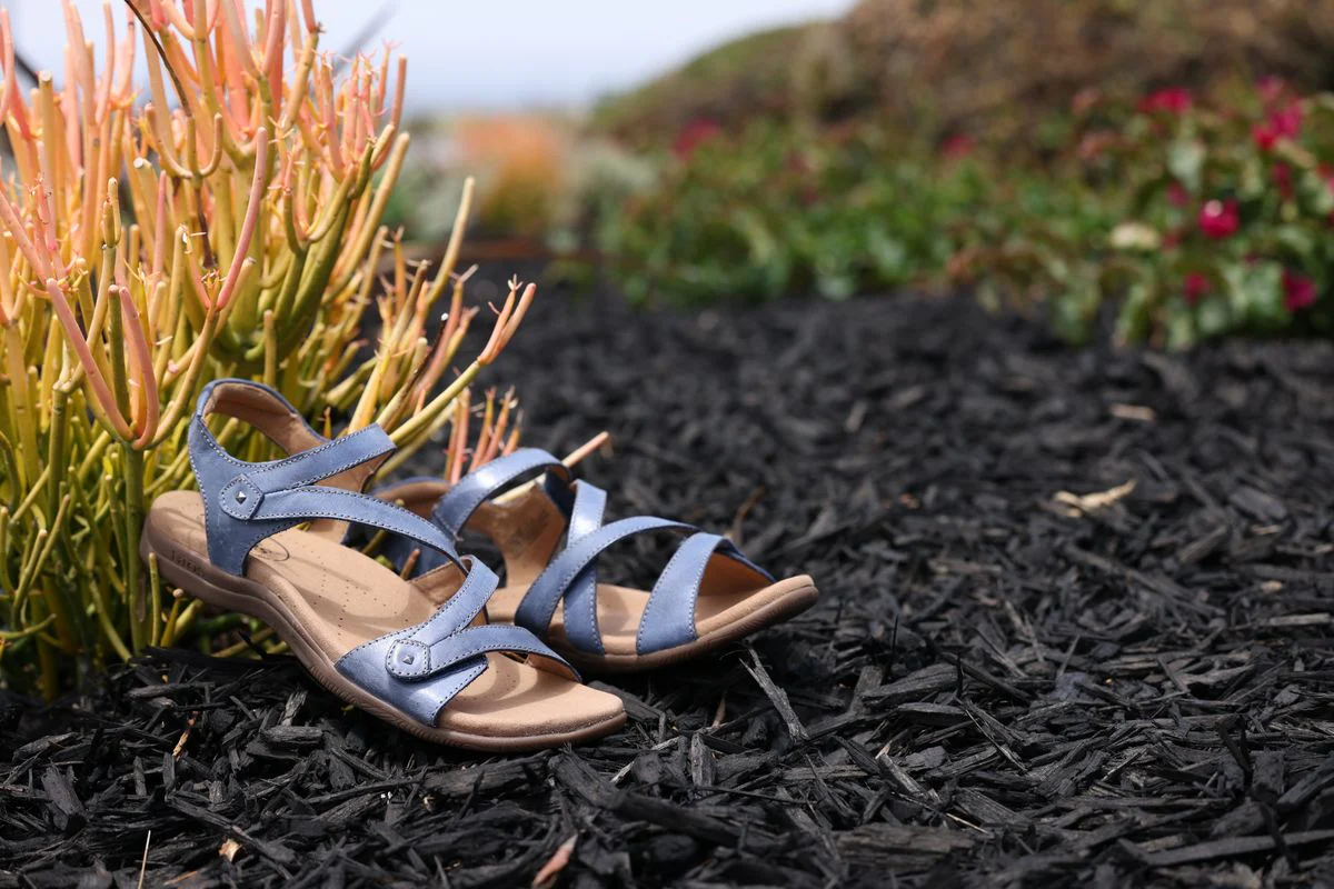 Big Time Slip On Sandal in Dark Blue - Image 8