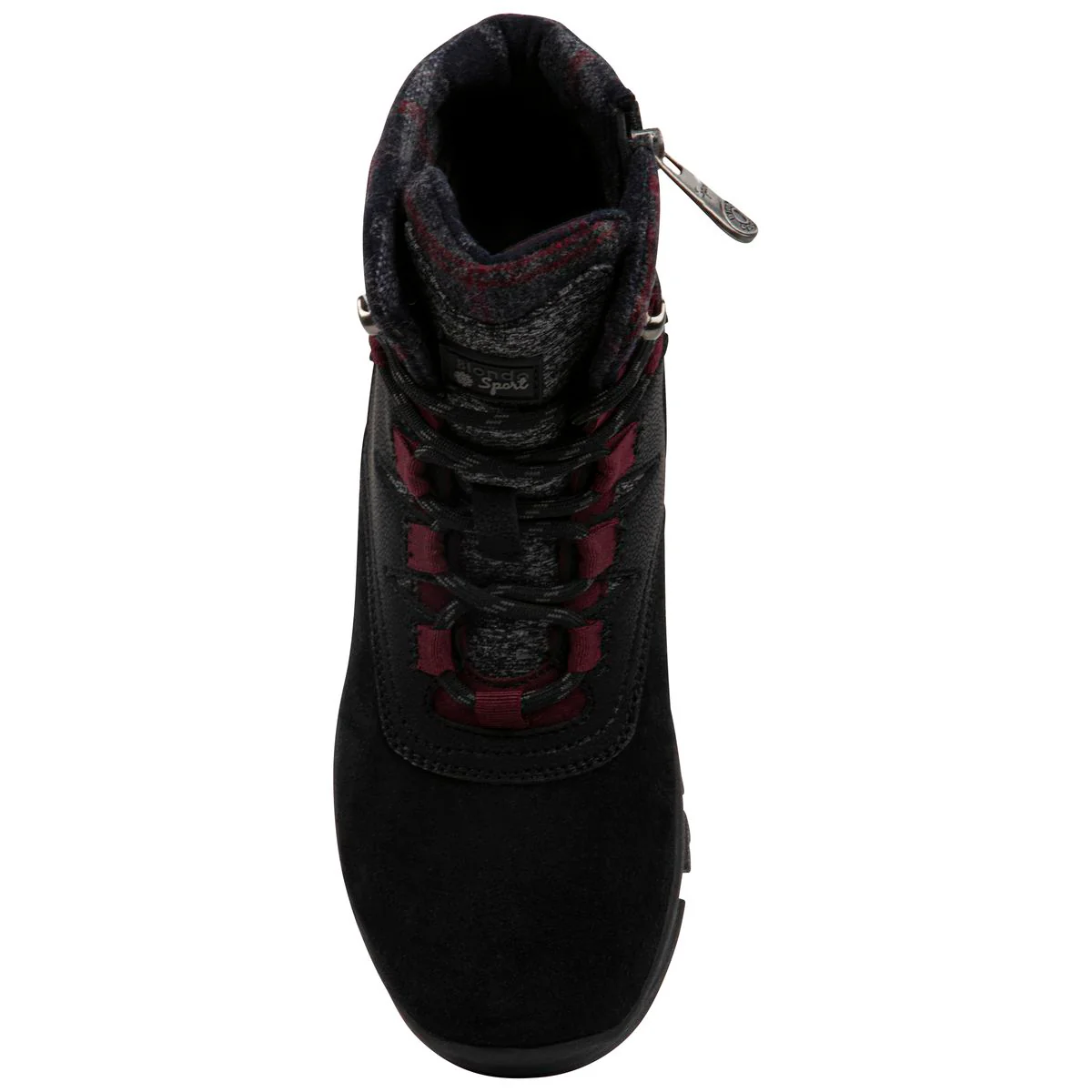 Blondo Maxine Women's Waterproof Winter Boot in Black Burgundy - Image 3