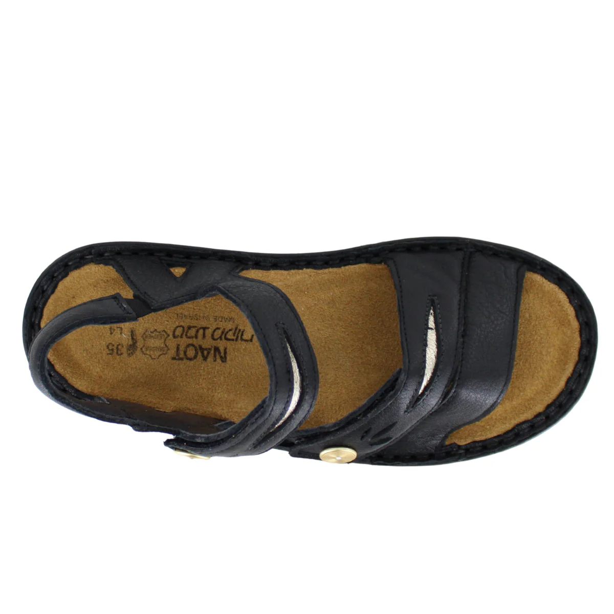 Naot Cadence 3-Strap Sandal in Black - Image 6