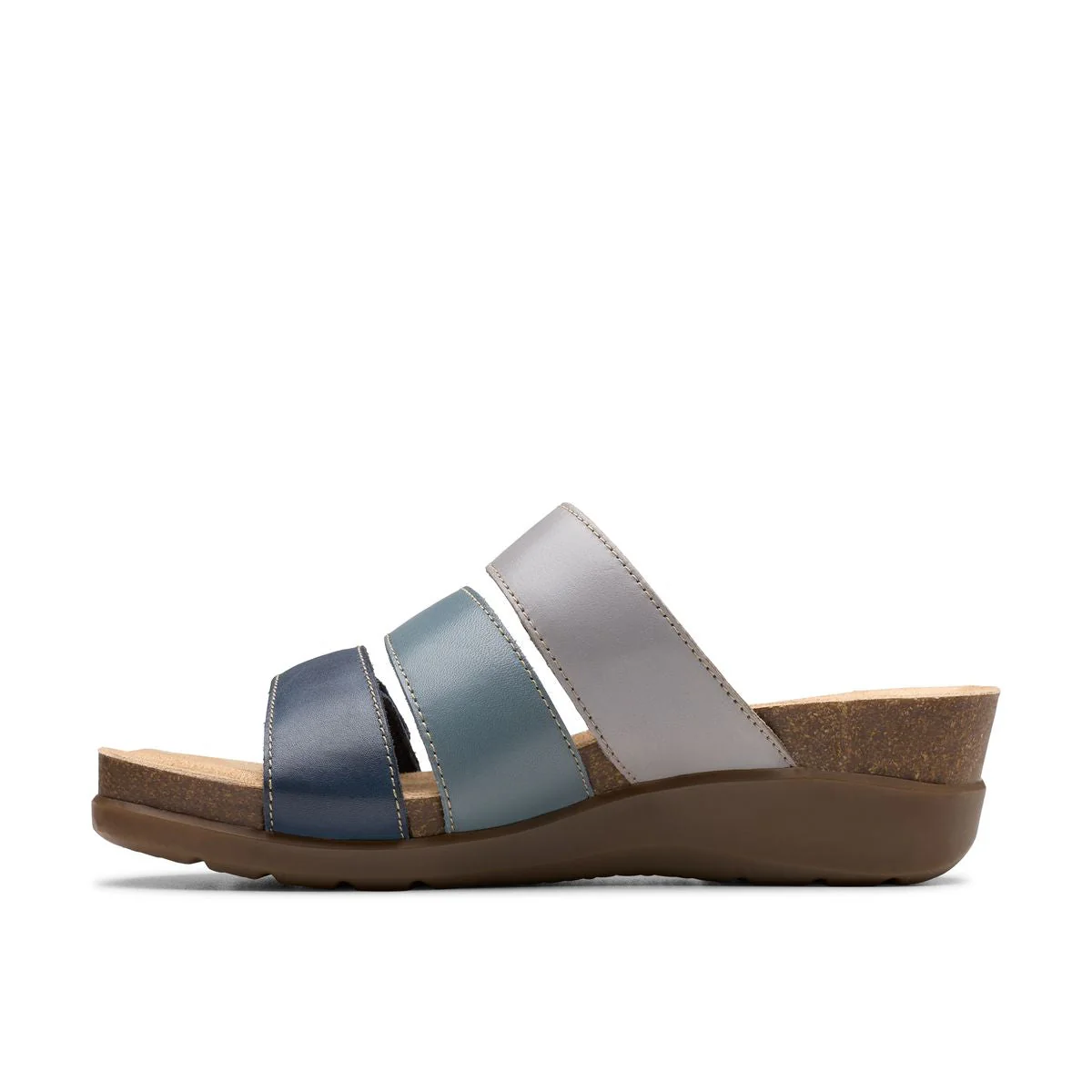 Clarks Calenne Lily Women’s Leather Sandals in Navy - Image 3