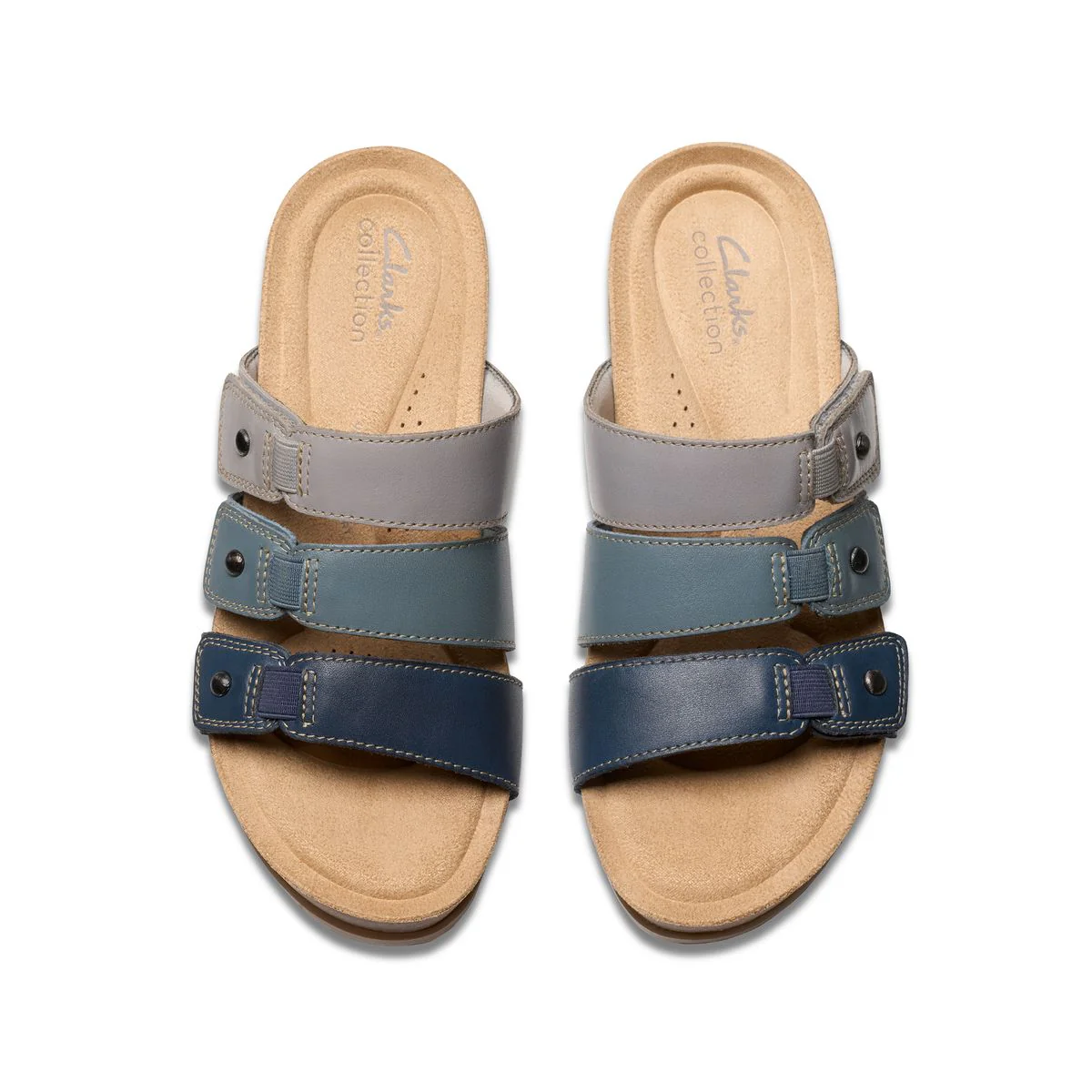 Clarks Calenne Lily Women’s Leather Sandals in Navy - Image 7