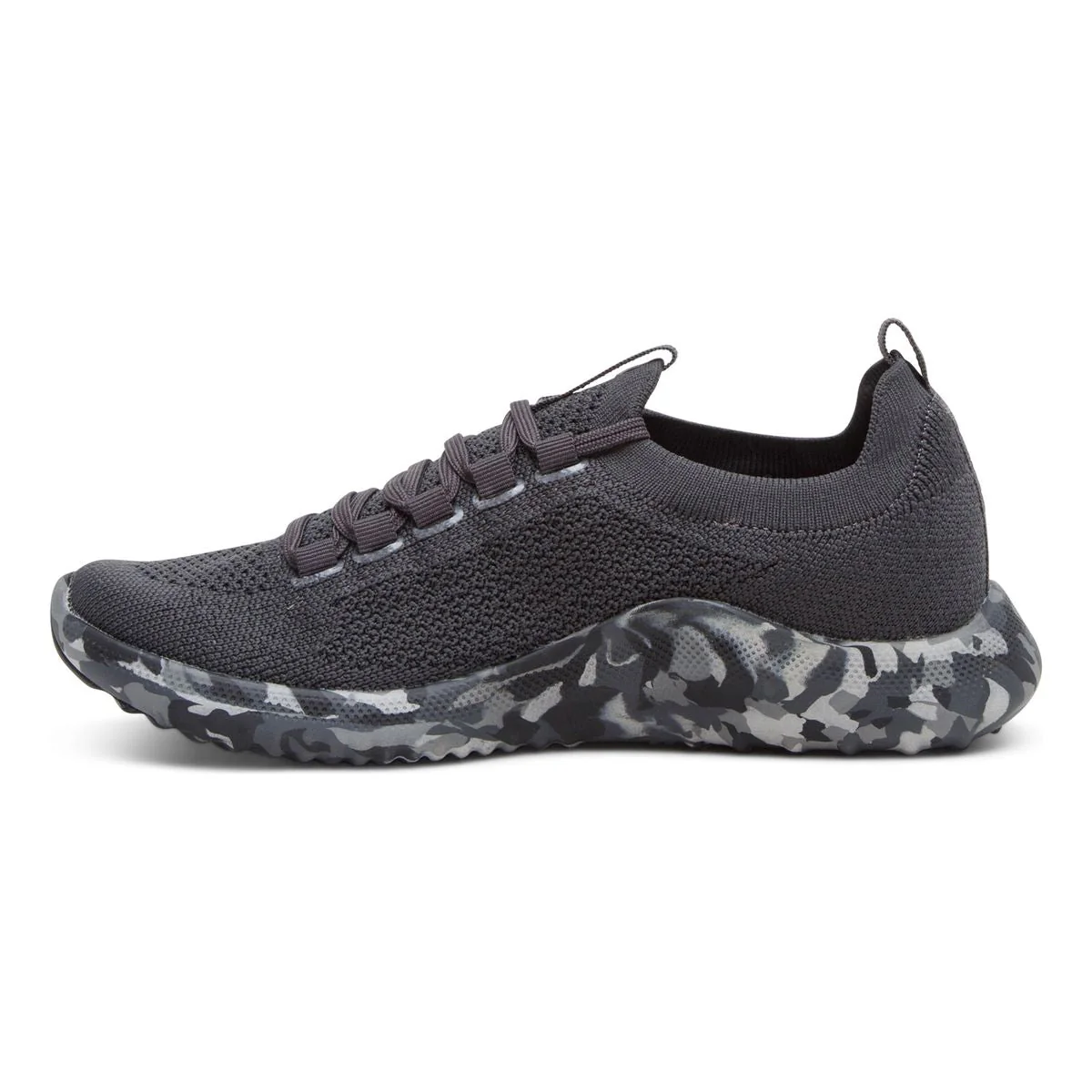 Aetrex Carly Women's Arch Support Sneakers In Charcoal Camo - Image 4