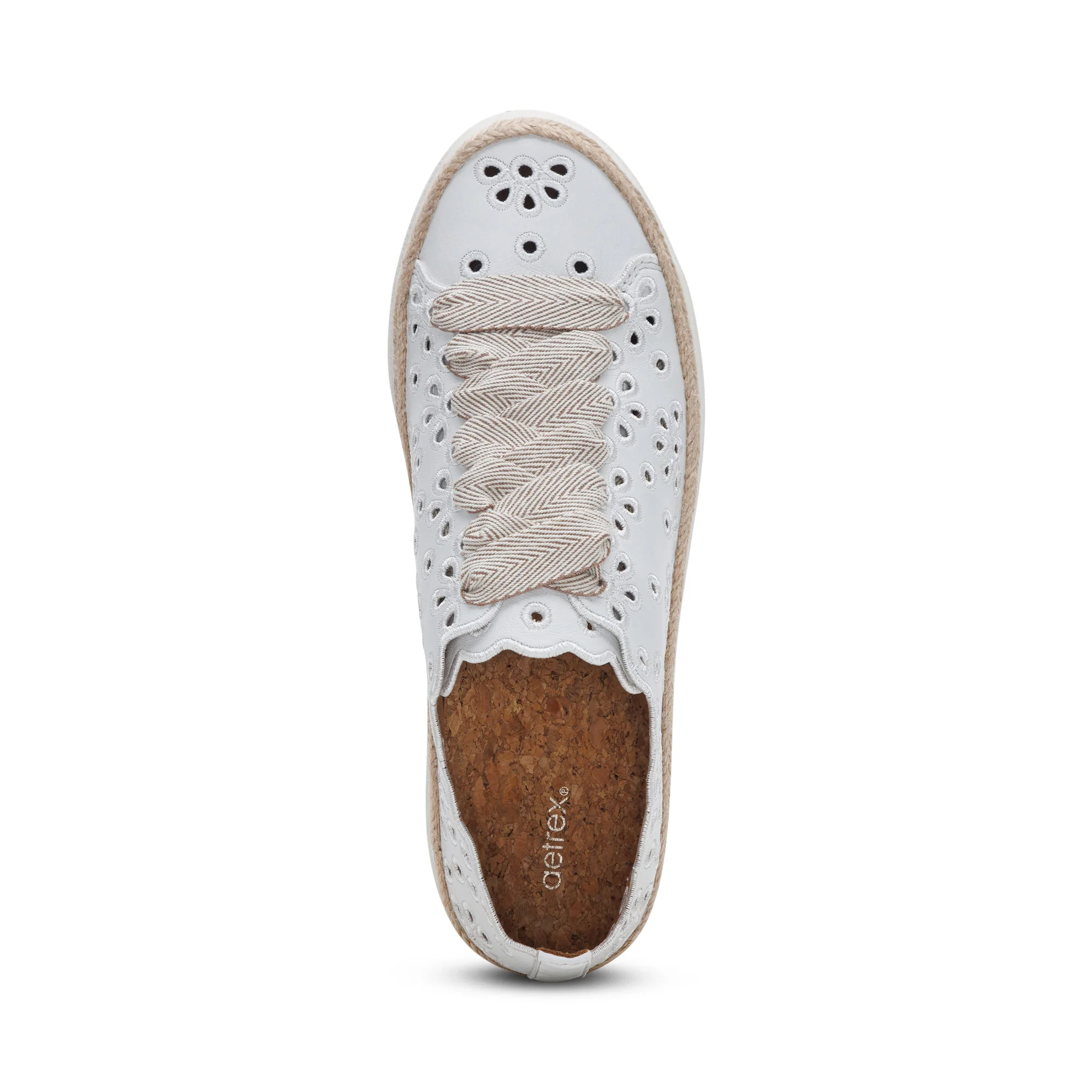 Aetrex Charlotte Women's Sneaker in White - Image 3