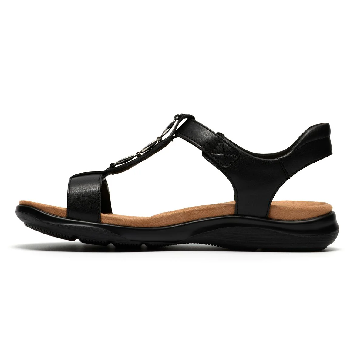 Clarks Kitly Gem Flat Women's Sandals in Black - Image 5