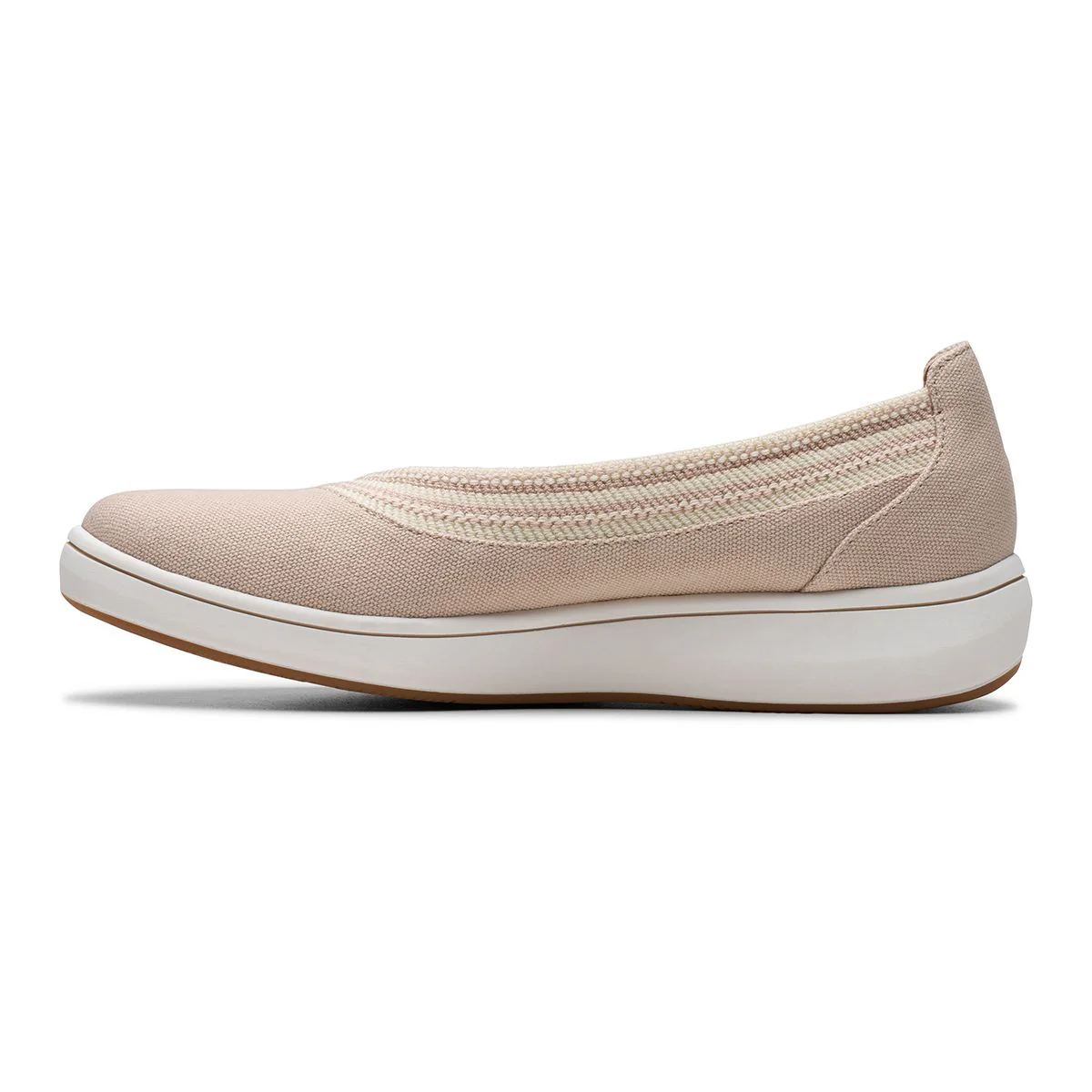 Clarks Women's Breezesky Air Slip On Shoes in Sand - Image 3