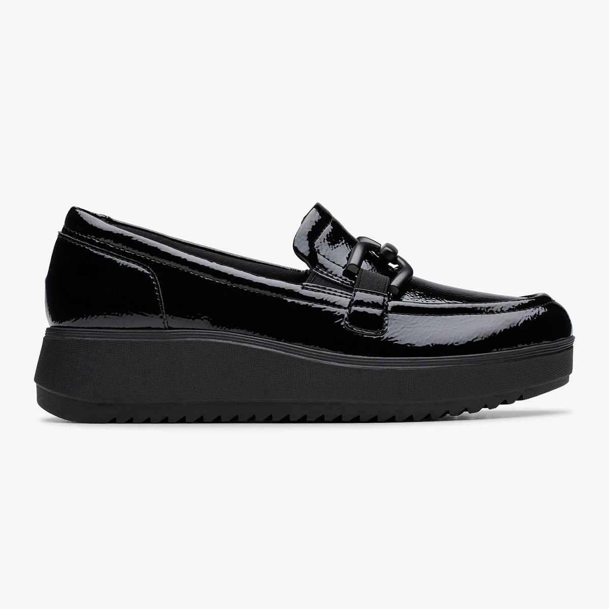 Clarks Zylah Top Women's Loafers in Black Patent - Image 2