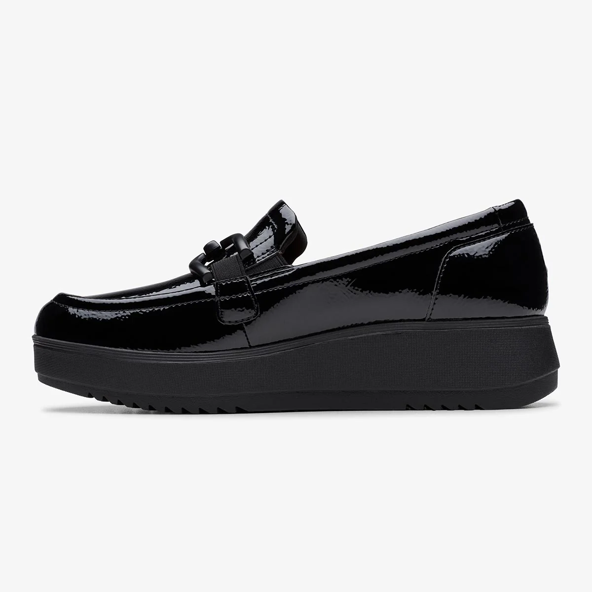 Clarks Zylah Top Women's Loafers in Black Patent - Image 4