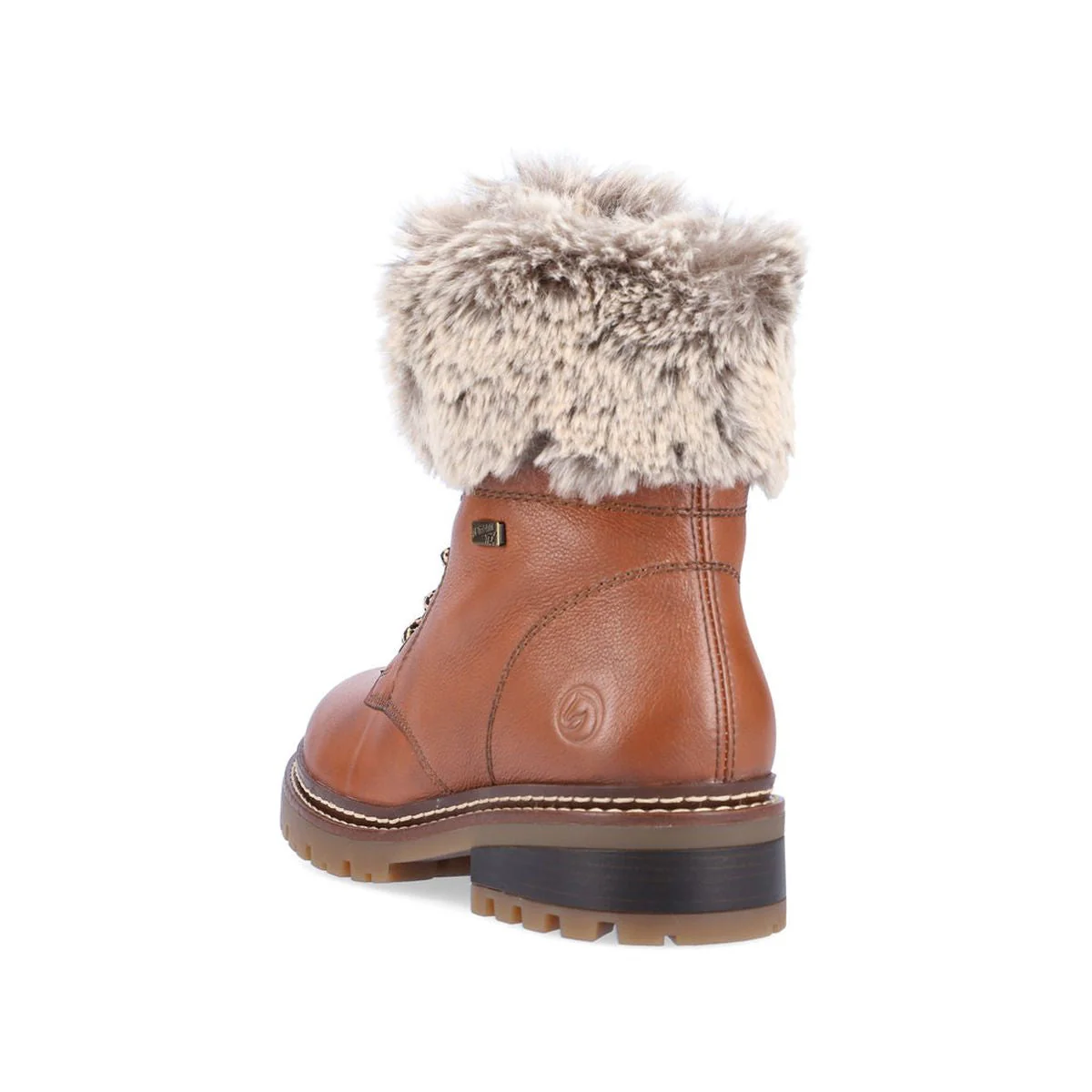 Remonte D0B74 Women's Lace Up Winter Boots in Brown - Image 3