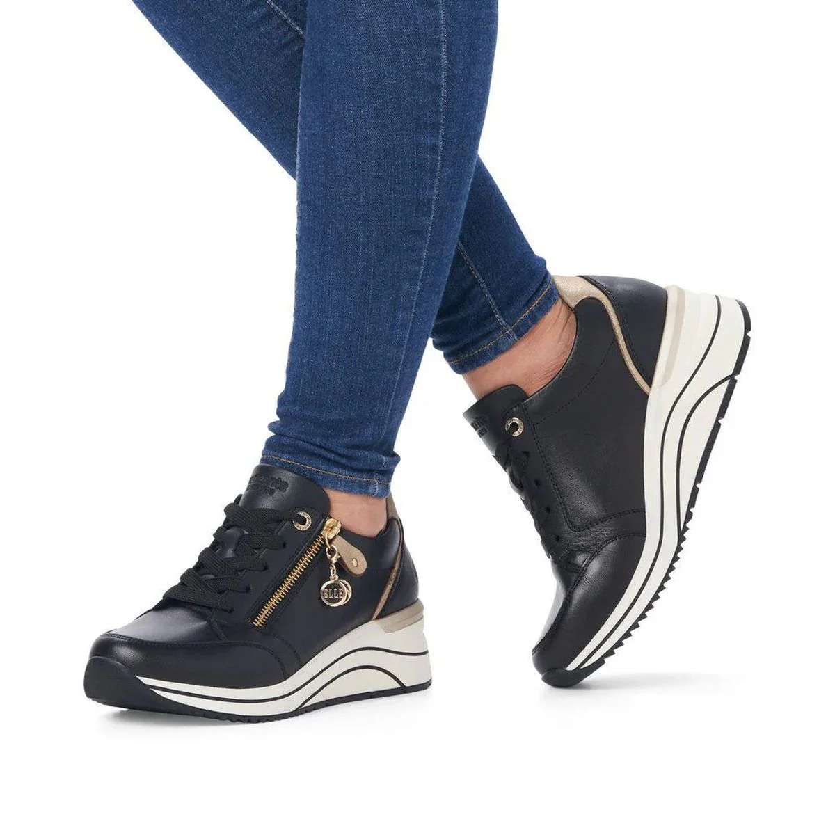 Remonte D0T03 Women's Wedge Sneaker - Image 5