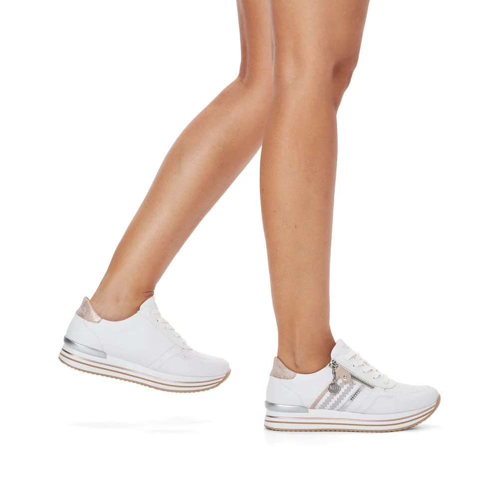 Remonte D1318 Women's White Sneakers - Image 6
