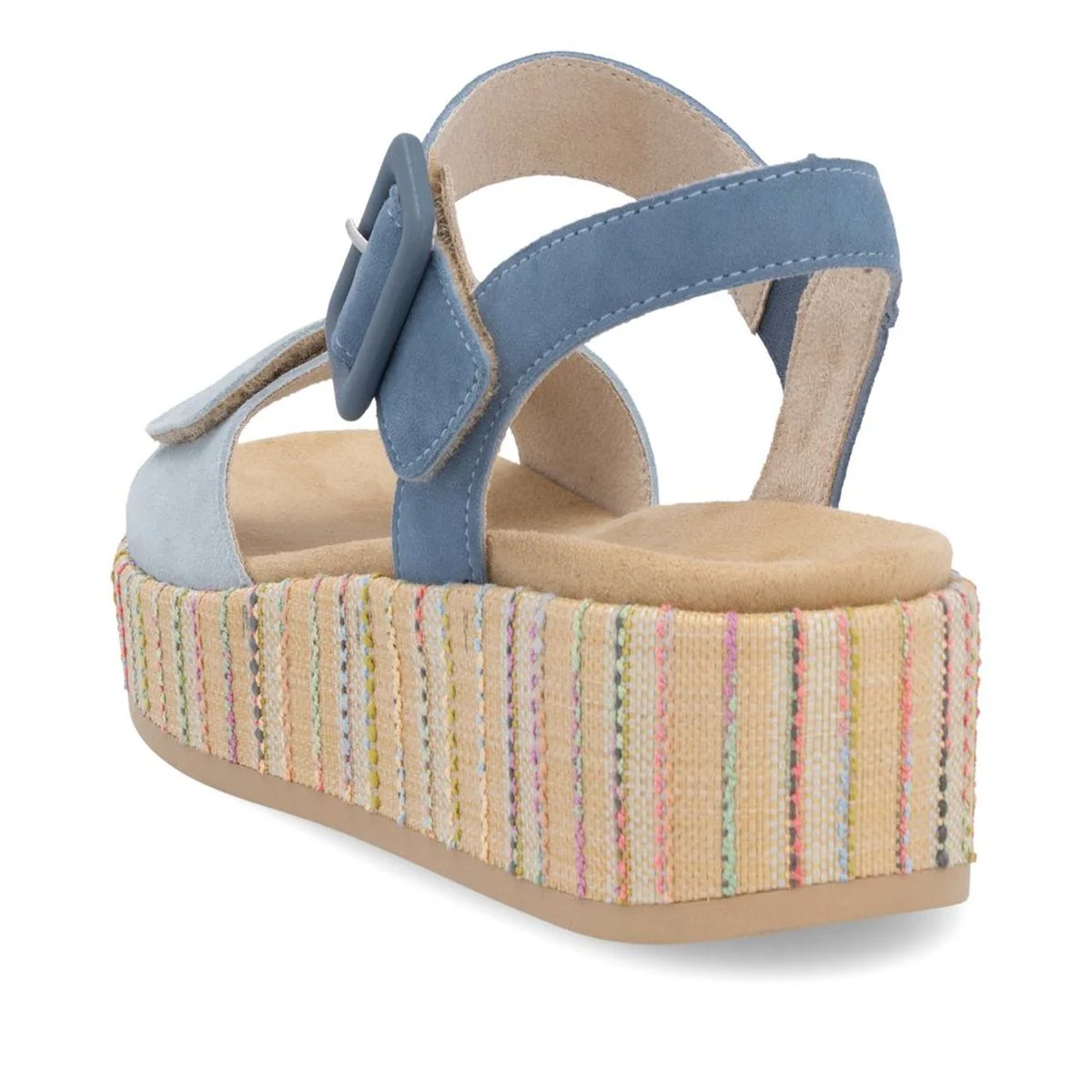 Remonte D1N54 Women's Wedge Sandal in Blue Jean - Image 3