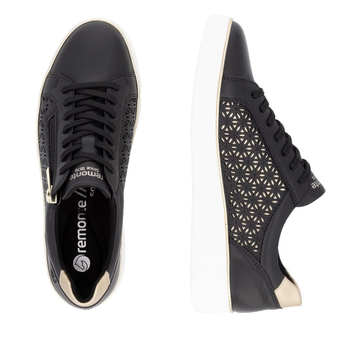 Remonte D2E00 Women's Side Zip Sneaker - Image 5
