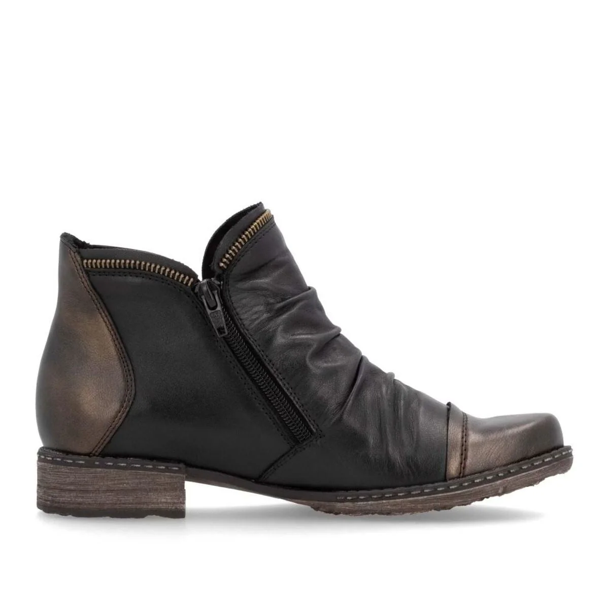 Remonte D4380 Women's Zip Ankle Boot in Antique Brown - Image 2