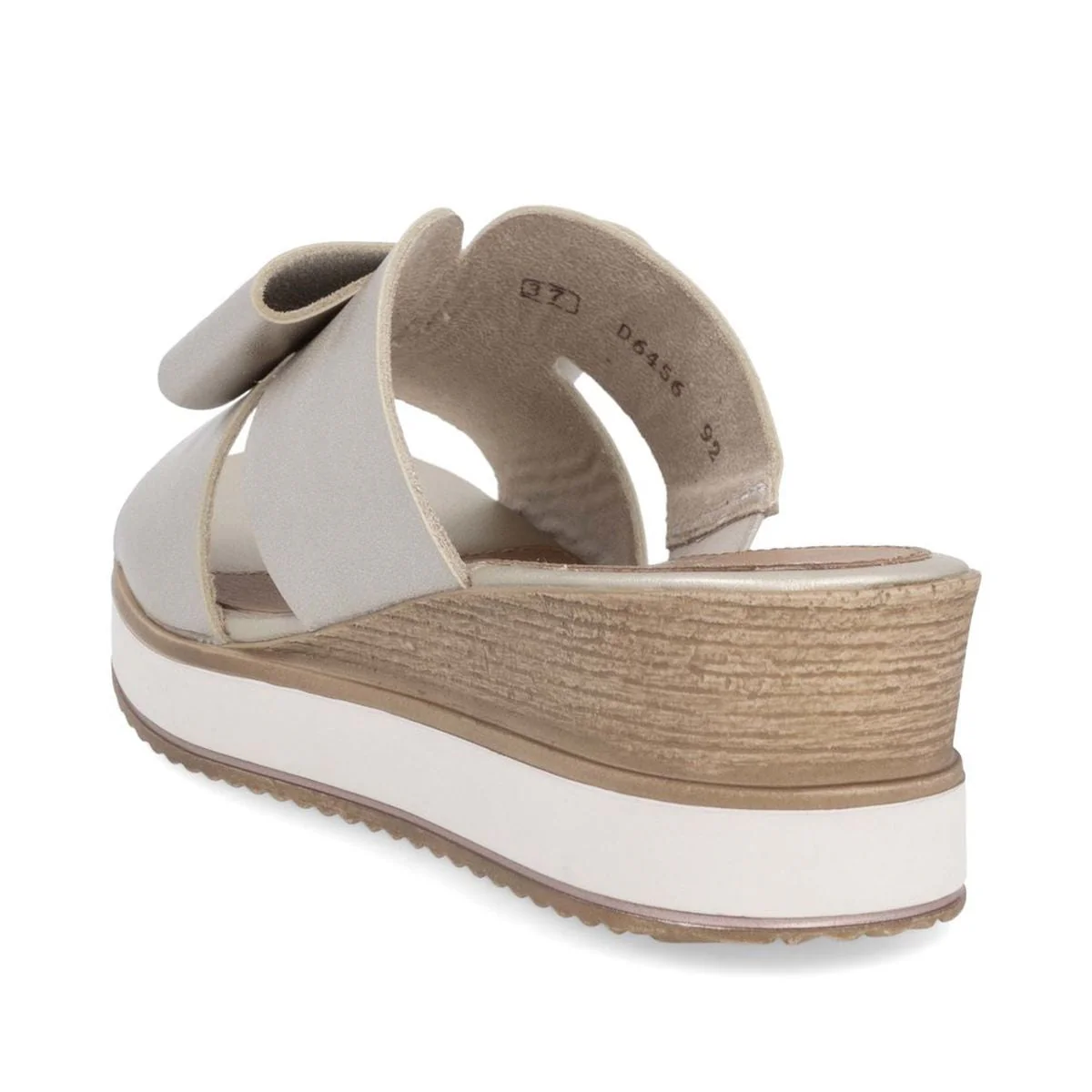 Remonte D6456 Women's Mule Sandals in Pale Gold - Image 3