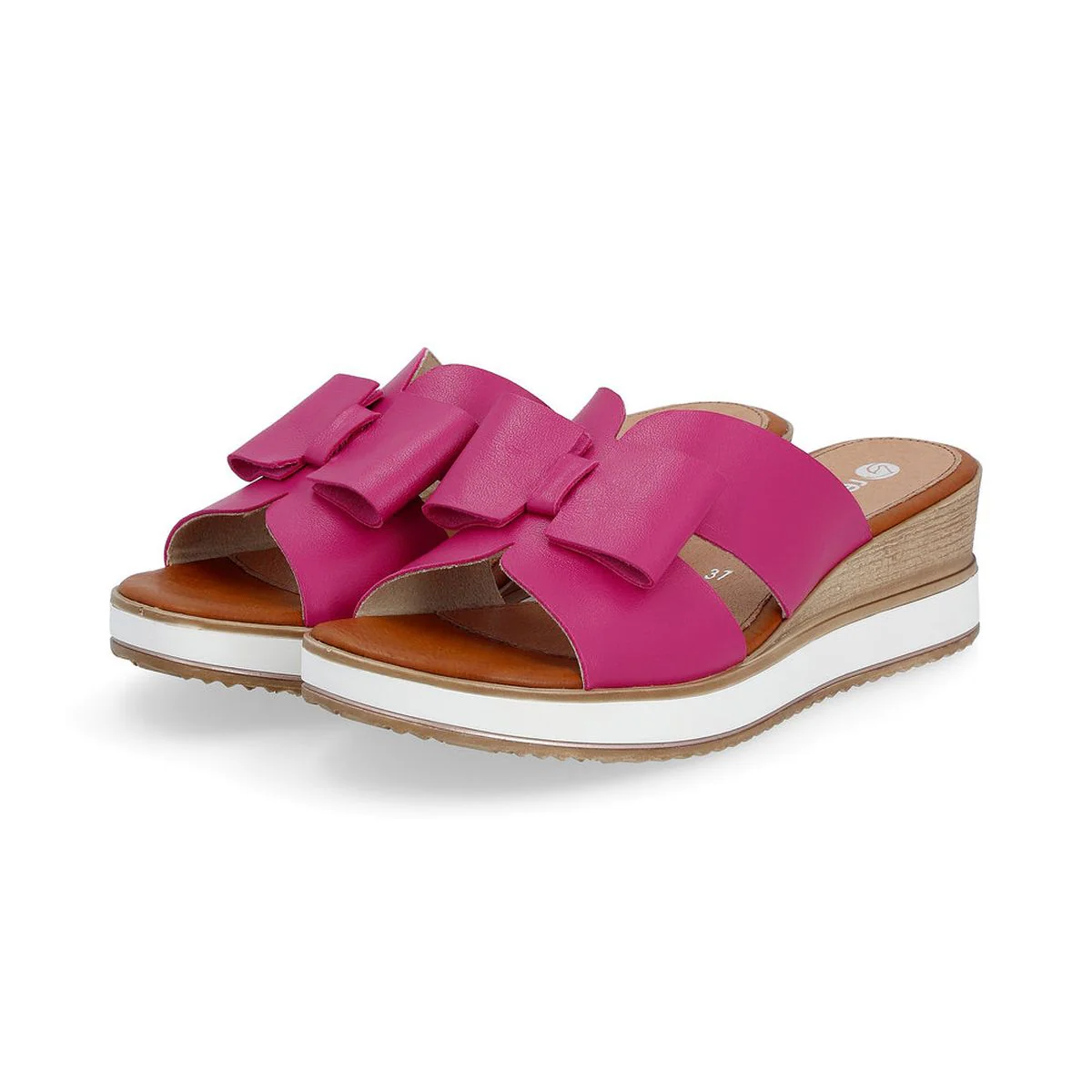 Remonte D6456 Mule Women's Sandals in Fuchsia - Image 2
