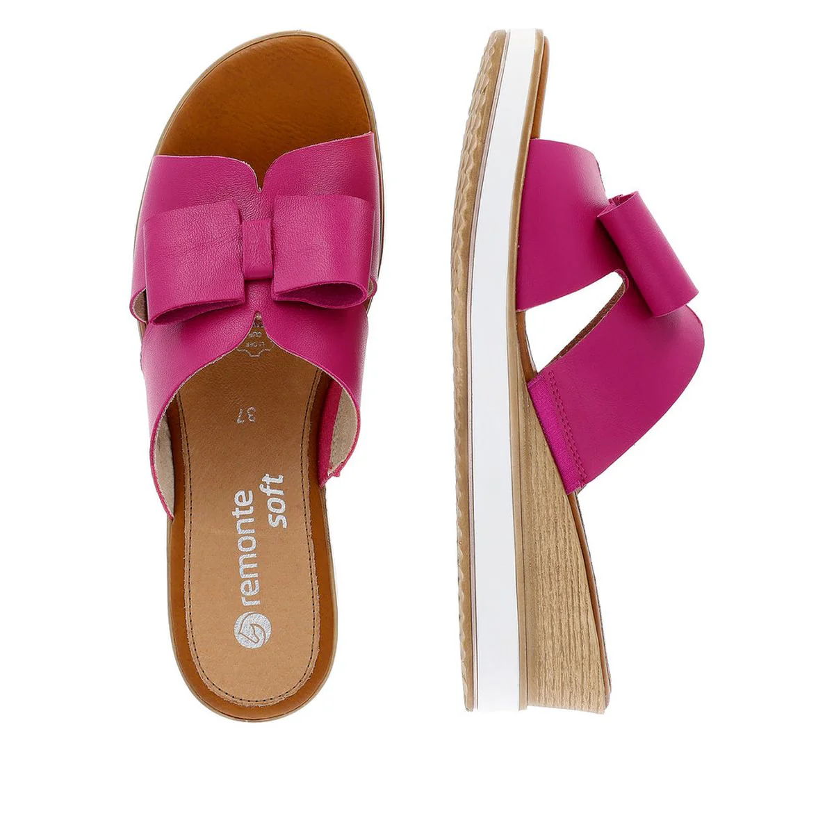 Remonte D6456 Mule Women's Sandals in Fuchsia - Image 3
