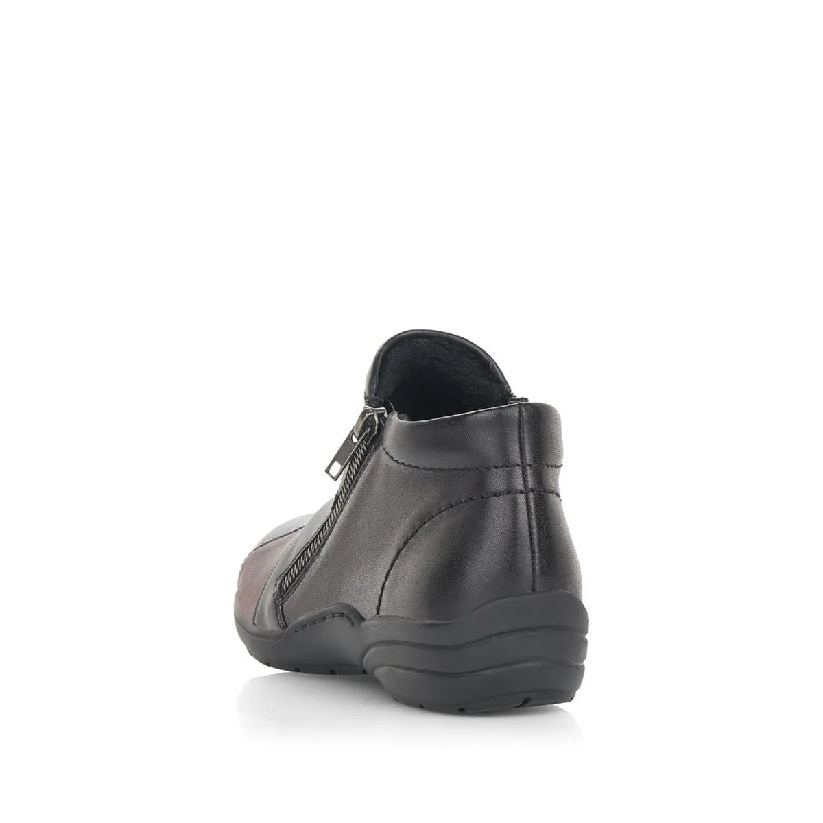 Remonte D7674 Women's Side Zip Shoe in Wine - Image 3