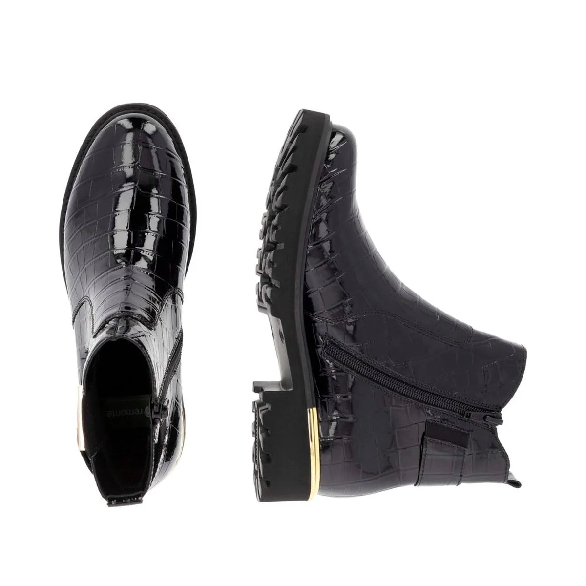 Remonte D8684 Women's Patent Ankle Boots - Image 6