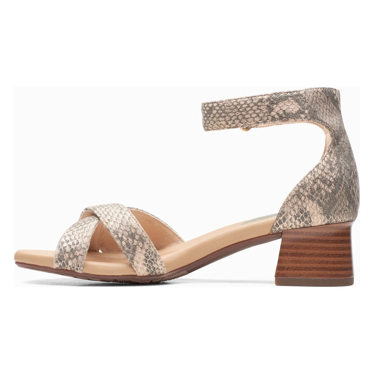 Clarks Desirae Lily Heeled Women's Sandal in Beige - Image 4