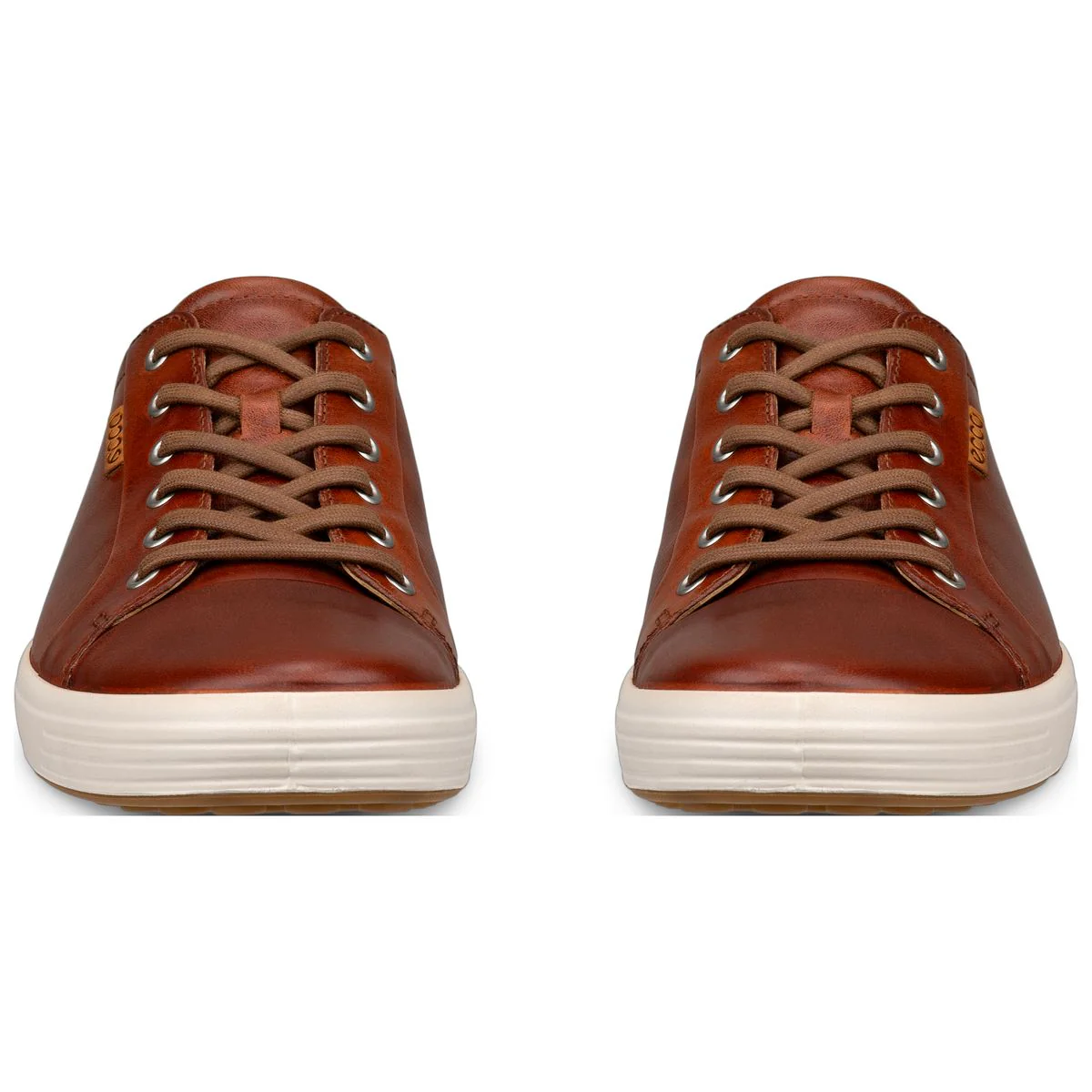 Ecco Soft 7 Men's Leather Sneaker in Cognac - Image 6