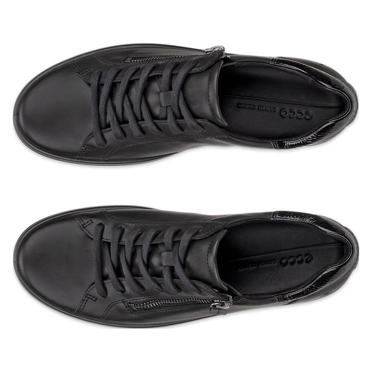 Ecco Soft 7 Women's Side-Zip Sneaker in Black - Image 6