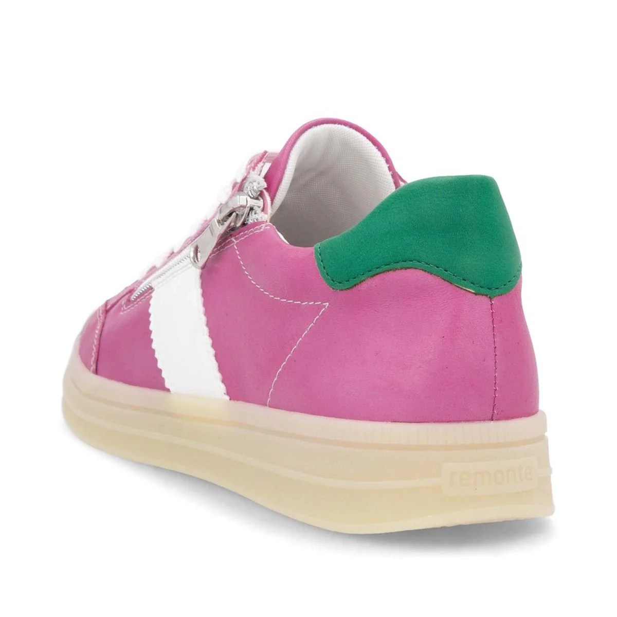 Remonte Elizabeth Hurley Women's Side Zip Sneaker in Fuchsia - Image 3