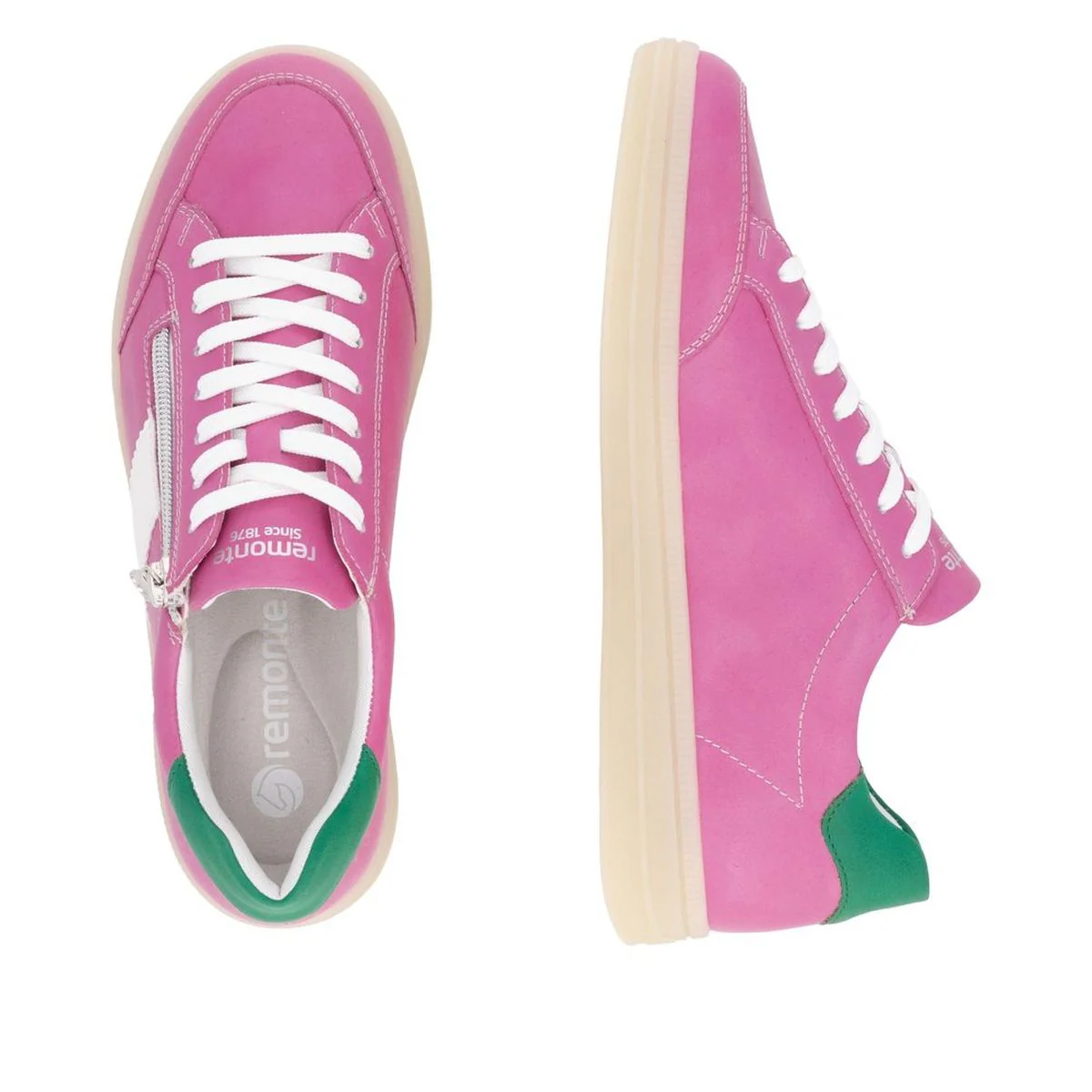 Remonte Elizabeth Hurley Women's Side Zip Sneaker in Fuchsia - Image 5