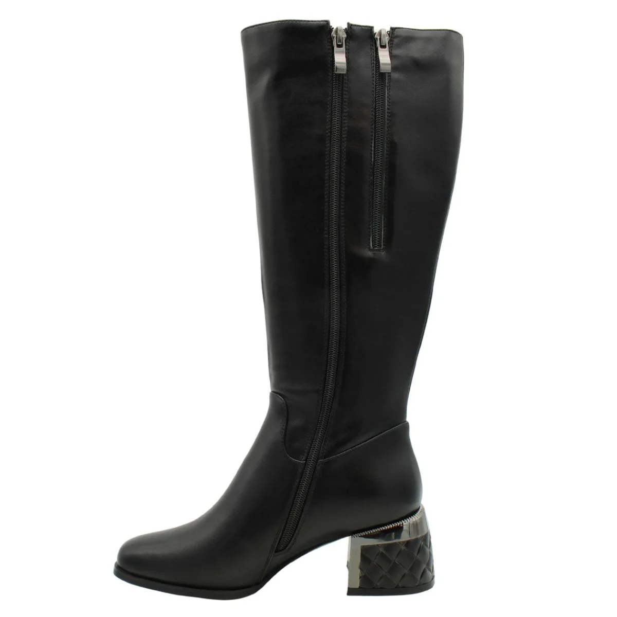 #F7007 Side Zip High Boots - Image 2