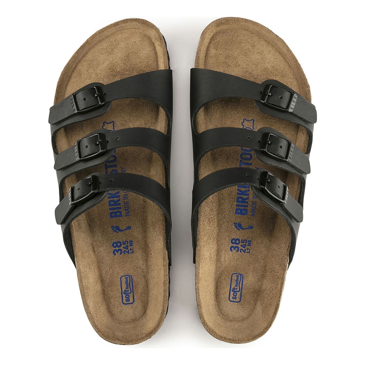 Birkenstock Florida Soft Footbed Birko-Flor – Black - Image 3