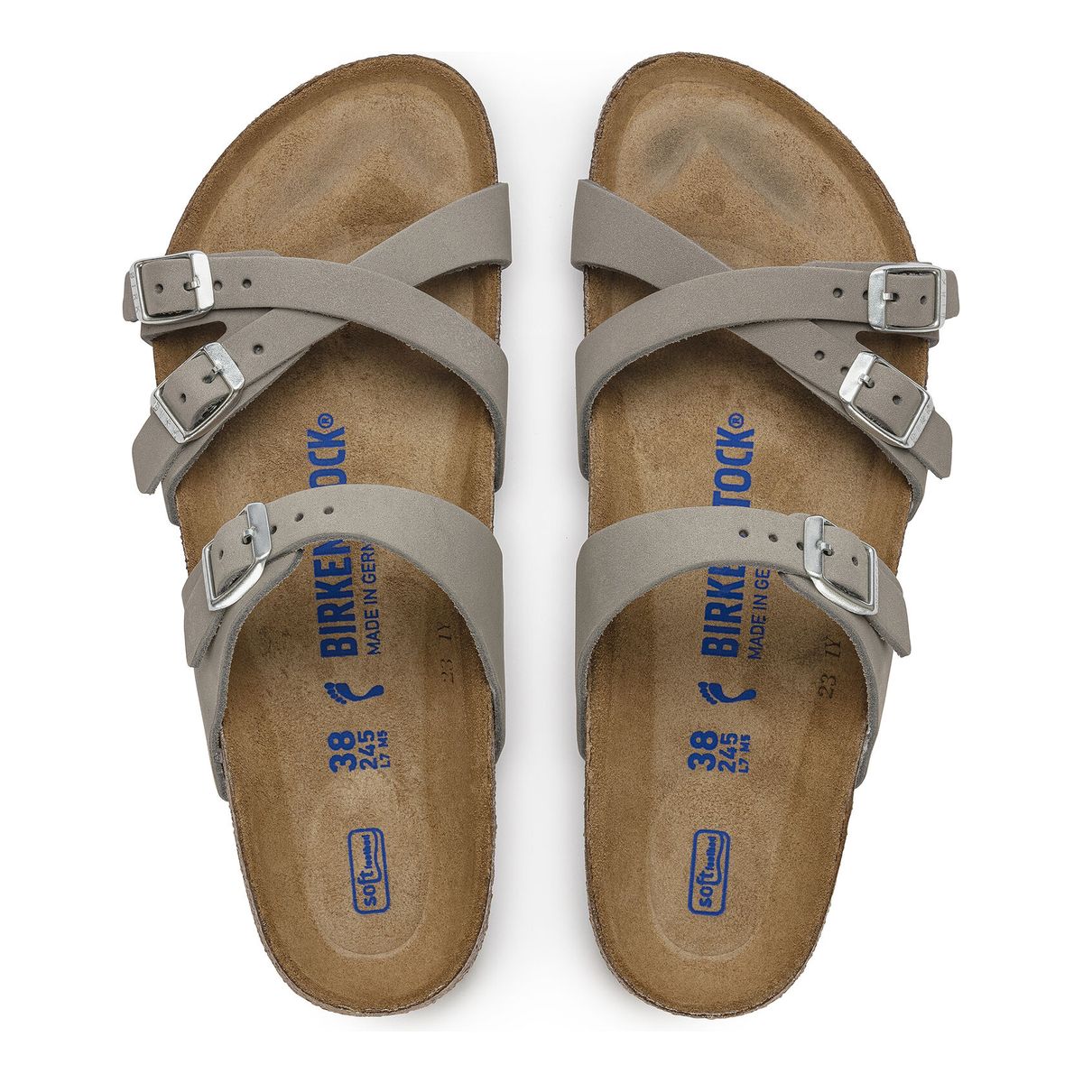 Birkenstock Franca Oiled Leather – Dove Gray - Image 3