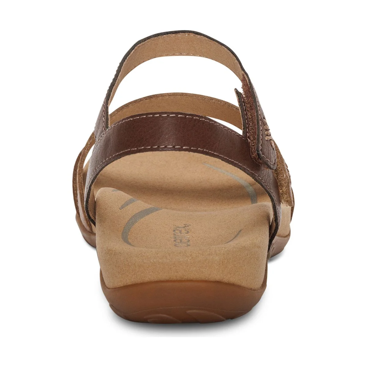 Aetrex Gabby Women's Adjustable Quarter Strap Sandal – Cognac Multi - Image 3