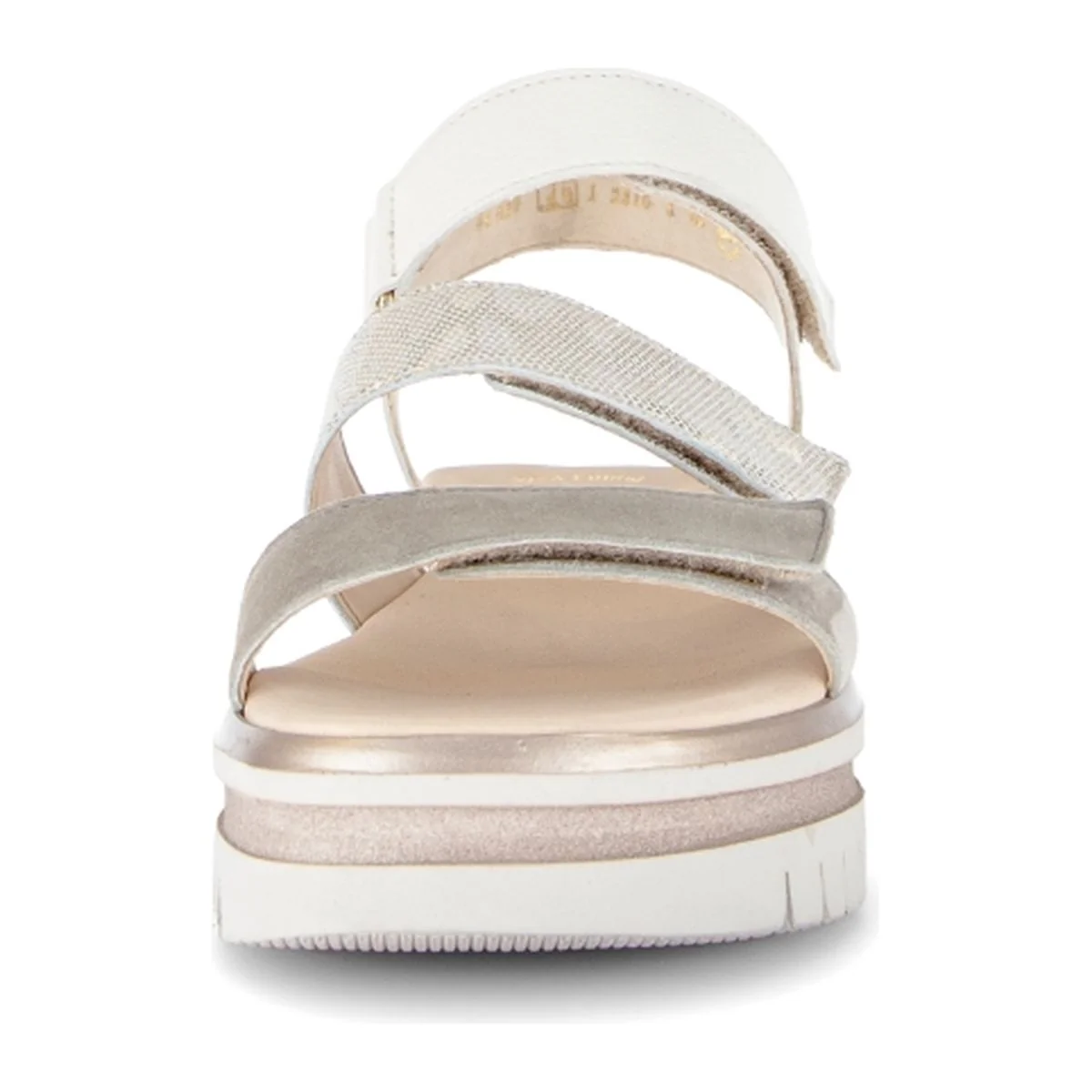 Gabor 620.69 Platform Adjustable Sandal – Grey/Silver - Image 4