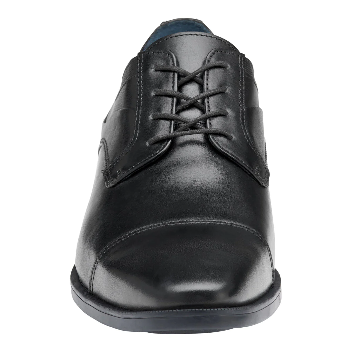 Johnston & Murphy Gibbons Cap Toe Men's Dress Shoe in Black - Image 6