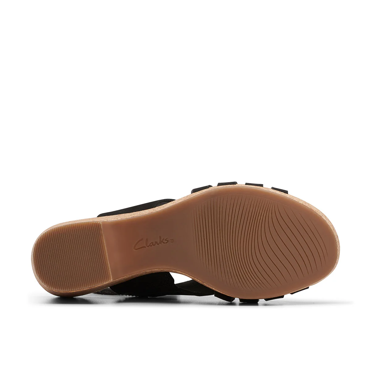 Clarks Giselle Ivy Women's Wedge Sandals in Black - Image 4